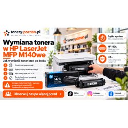 Jak wymienić toner w HP LaserJet MFP M140we? Instrukcja krok po kroku