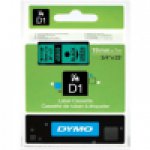 Dymo taśma do drukarek etykiet, D1 45809 | 19mm x 7m | czarny / zielony