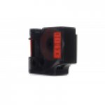 Taśma, Dymo, D1, Czarny, na, Czerwonym,, 24mm, x, 7m, (53717), (S0720970)