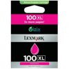 Tusz Lexmark 100XL do S-305/405/409, Pro 705/805 | zwrotny | magenta