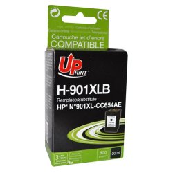 UPrint kompatybilny ink / tusz z CC654AE, HP 901XL, H-901XLB, black, 20ml